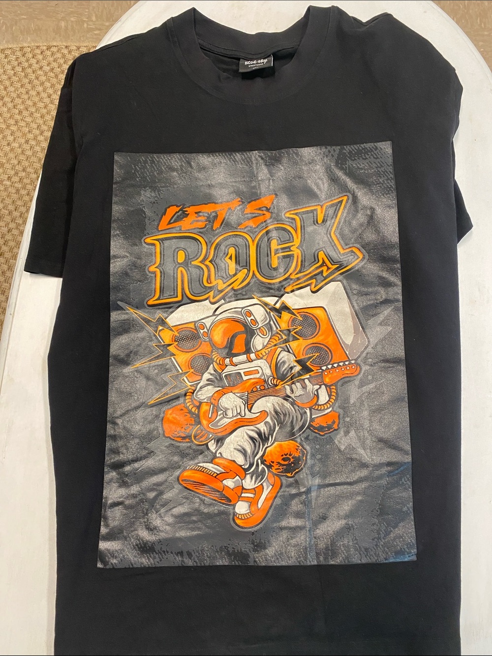 Blue Sky Black Streetwear Crewneck Tee